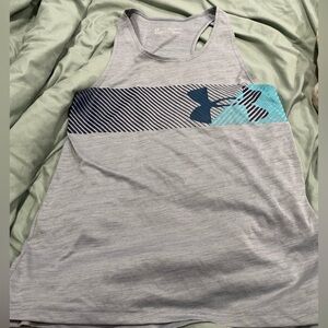Youth‎ girls under armour gray tank xl